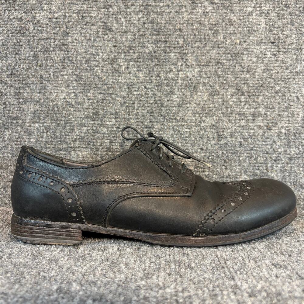 MOMA Black Leather Wingtip Brogue Lace Up Oxford Dress Shoes Mens Size 7